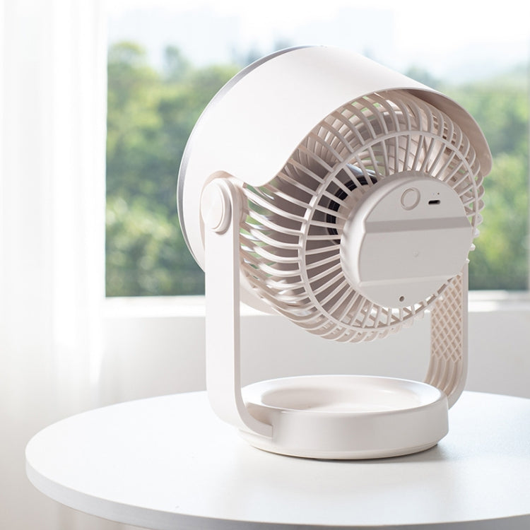 Air Circulating Fan USB Charging Desktop Quiet Fan(White) - Electric Fans by PMC TechLife | Online Shopping South Africa | PMC TechLife | Buy Now Pay Later Mobicred