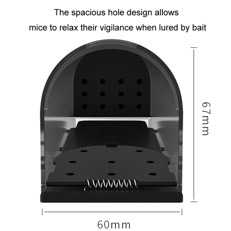 Household Transparent Plastic Highly Sensitive Automatic Pedal Mousetrap(SJZ034) - Traps by PMC TechLife | Online Shopping South Africa | PMC TechLife | Buy Now Pay Later Mobicred