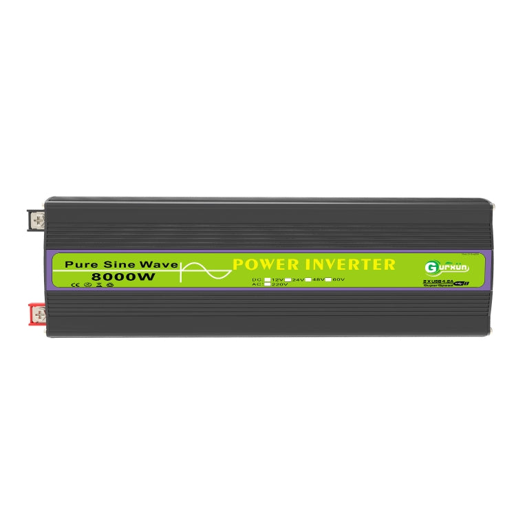 Gurxun 60V-220V 8000W Pure Sine Wave Inverter Car Single Digital Display Voltage Converter - Pure Sine Wave by Gurxun | Online Shopping South Africa | PMC Jewellery | Buy Now Pay Later Mobicred