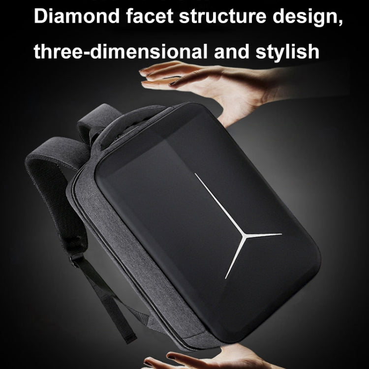 15 inch Large-Capacity Waterproof Business Commuter Laptop Backpack with USB Port(Simplified Blue) - Backpack by PMC Jewellery | Online Shopping South Africa | PMC Jewellery | Buy Now Pay Later Mobicred