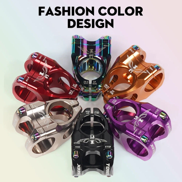 TOSEEK 35mm Aluminum Alloy Stem Bicycle Modification Accessories, Color: Colorful - free shipping - PMC TechLife - Order now!