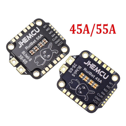 JHEMCU RuiBet  55A  4 In 1 Brushless ESC 3-6S 30.5X30.5 M4 BLHELI_S Dshot600 ESC for RC FPV - Motor & Speed Controller by JHEMCU | Online Shopping South Africa | PMC Jewellery | Buy Now Pay Later Mobicred