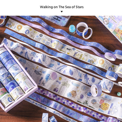 27rolls /Box Long Season Washi Tape DIY Scrapbook Stickers(Starry Walk) - Handbook Decorative Stickers by PMC Jewellery | Online Shopping South Africa | PMC Jewellery | Buy Now Pay Later Mobicred