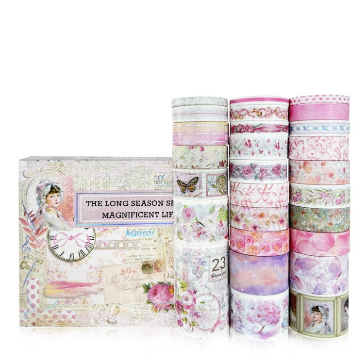 27rolls /Box Long Season Washi Tape DIY Scrapbook Stickers(Glamorous Life) - Handbook Decorative Stickers by PMC Jewellery | Online Shopping South Africa | PMC Jewellery | Buy Now Pay Later Mobicred