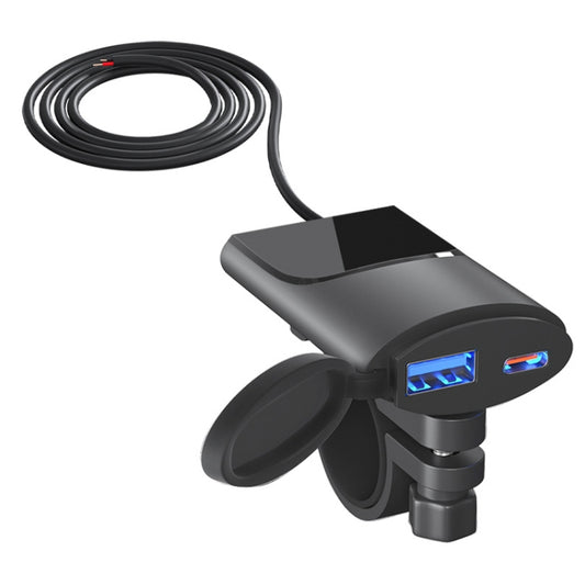 Fast Charging Dual-USB QC3.0 Motorcycle Cell Phone Charger - Battery Charger by PMC Jewellery | Online Shopping South Africa | PMC Jewellery | Buy Now Pay Later Mobicred