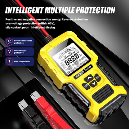 FOXSUR 12V/24V Automotive Lead-acid Battery Internal Resistance Rapid Analyzer(Yellow) - Electronic Test by FOXSUR | Online Shopping South Africa | PMC Jewellery | Buy Now Pay Later Mobicred