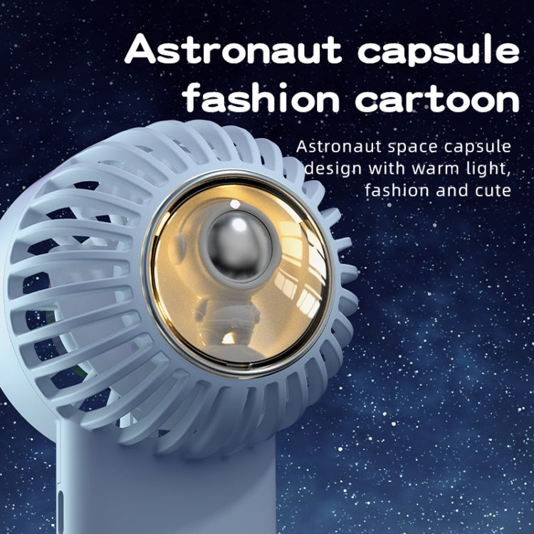 Outdoor Handheld Ice Air Conditioning Fan Astronaut Night Light Semiconductor Cooling Fan(Light Blue) - Electric Fans by PMC TechLife | Online Shopping South Africa | PMC TechLife | Buy Now Pay Later Mobicred