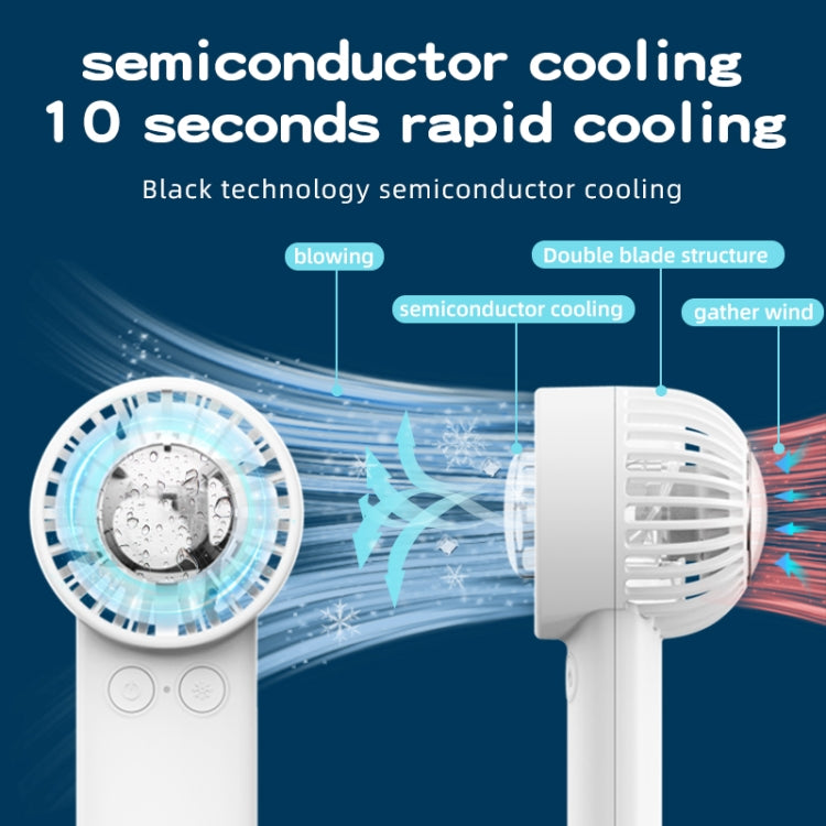 Outdoor Handheld Ice Air Conditioning Fan Astronaut Night Light Semiconductor Cooling Fan(Pink) - Electric Fans by PMC TechLife | Online Shopping South Africa | PMC TechLife | Buy Now Pay Later Mobicred