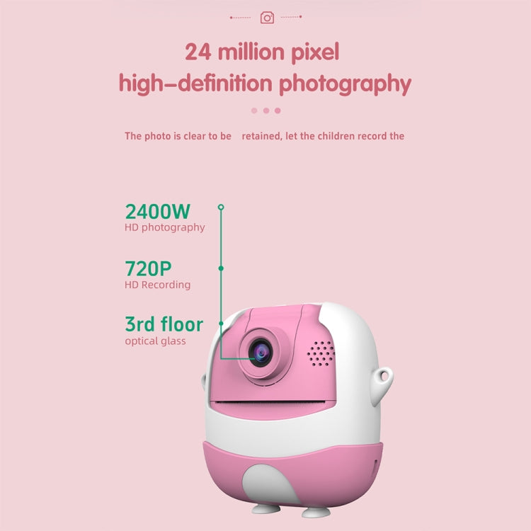 A19B 2.0-Inch 720P HD Reversible Camera Cartoon Children Mini Digital Printing Camera(Pink) - Children Cameras by PMC Jewellery | Online Shopping South Africa | PMC Jewellery | Buy Now Pay Later Mobicred