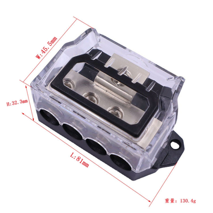 1 To 4 Car Audio Amplifier Modification Fuse Ground Box Hub - Fuse by PMC TechLife | Online Shopping South Africa | PMC TechLife | Buy Now Pay Later Mobicred