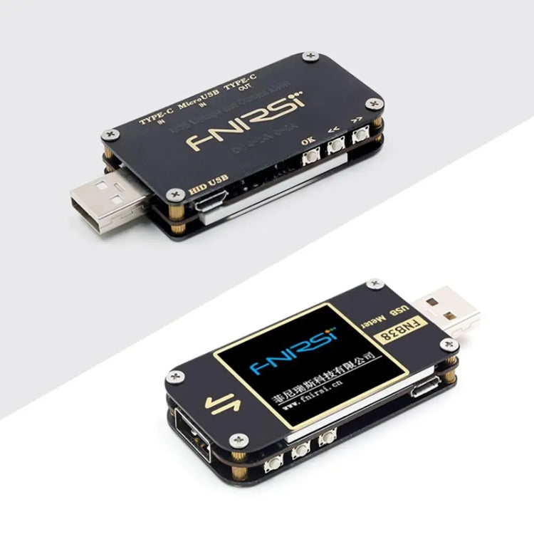 FNIRSI FNB38 USB Voltage And Current Meter Capacity Fast Charging Protocol Tester(Black) - Current & Voltage Tester by FNIRSI | Online Shopping South Africa | PMC TechLife | Buy Now Pay Later Mobicred