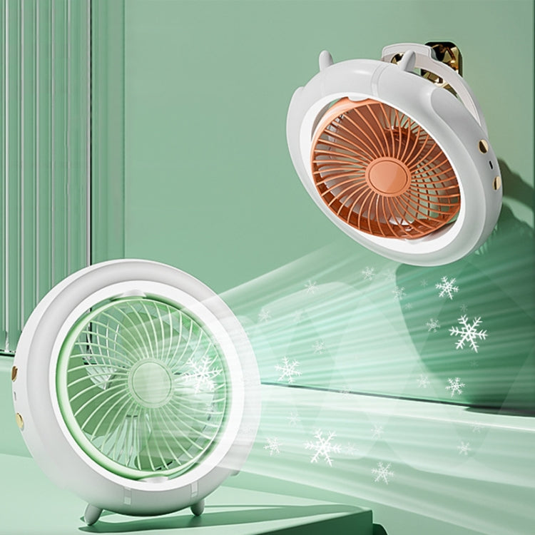 Night Light Desktop Folding Fan Outdoor Camping Hanging Mini Fan, Color: Green Basic - Electric Fans by PMC TechLife | Online Shopping South Africa | PMC TechLife | Buy Now Pay Later Mobicred