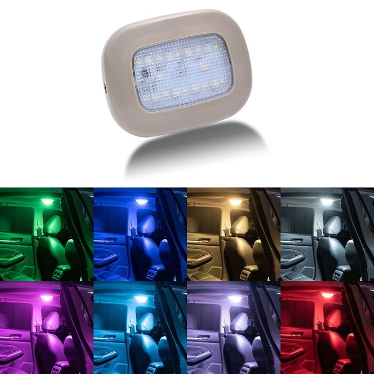 Car USB Charging Strong Magnetic Roof Reading LED Light(Beige) - Dome Lights by PMC Jewellery | Online Shopping South Africa | PMC Jewellery | Buy Now Pay Later Mobicred