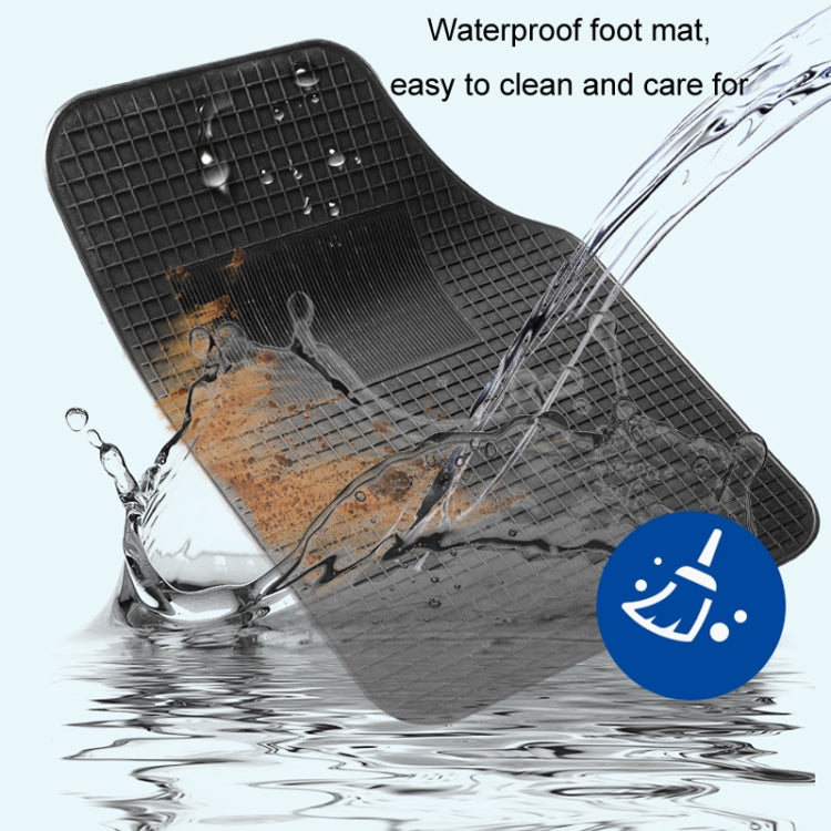 4pcs/Set Car PVC Anti-slip Waterproof Durable Floor Mats(Square) - Floor Mats by PMC TechLife | Online Shopping South Africa | PMC TechLife | Buy Now Pay Later Mobicred