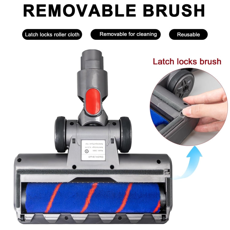 For Dyson V7 V8 V10 V11 Vacuum Cleaner Motor Head Soft Bristle Roller Brush With Light - For Dyson Accessories by PMC TechLife | Online Shopping South Africa | PMC TechLife | Buy Now Pay Later Mobicred
