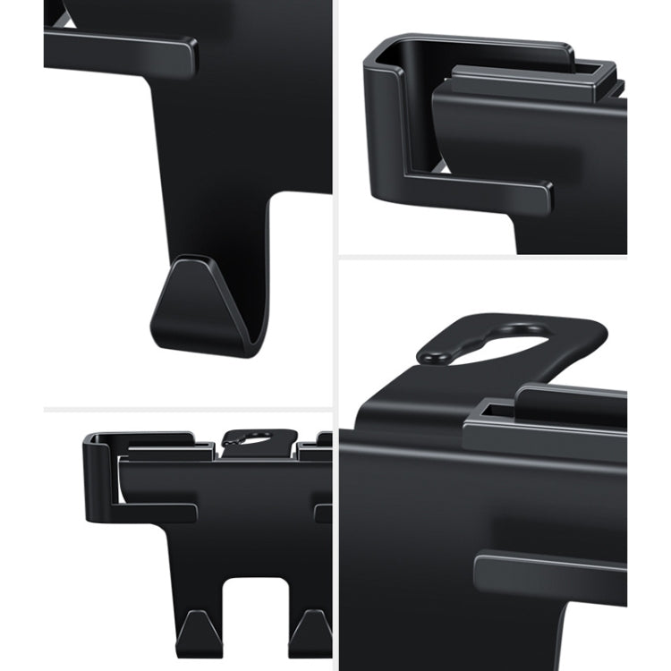Car Multifunctional Mobile Phone Holder Rear Headrest Storage Hook(Black) - Auto Fastener & Clips by PMC TechLife | Online Shopping South Africa | PMC TechLife | Buy Now Pay Later Mobicred