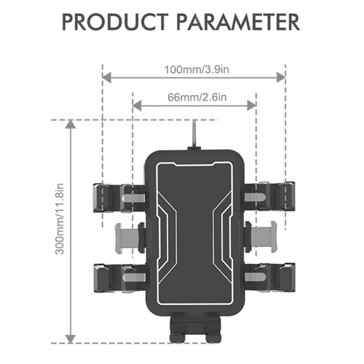 Motorcycle Bicycle Outdoor Cycling Navigation Phone Holder, Style: Handlebage Bracket - Holder by PMC TechLife | Online Shopping South Africa | PMC TechLife | Buy Now Pay Later Mobicred
