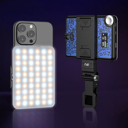 60 LEDs Rechargeable Clip Fill Light With Front & Back Clip Adjusted 3 Light Modes For Phone, Spec: A Type White - Selfie Light by PMC Jewellery | Online Shopping South Africa | PMC Jewellery | Buy Now Pay Later Mobicred