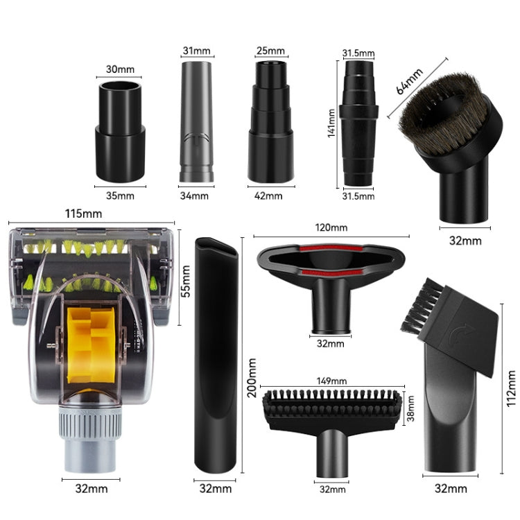 10 In 1 Universal Vacuum Attachments 32mm Nozzle Adapter Accessories Cleaning Kit - Other Accessories by PMC TechLife | Online Shopping South Africa | PMC TechLife | Buy Now Pay Later Mobicred