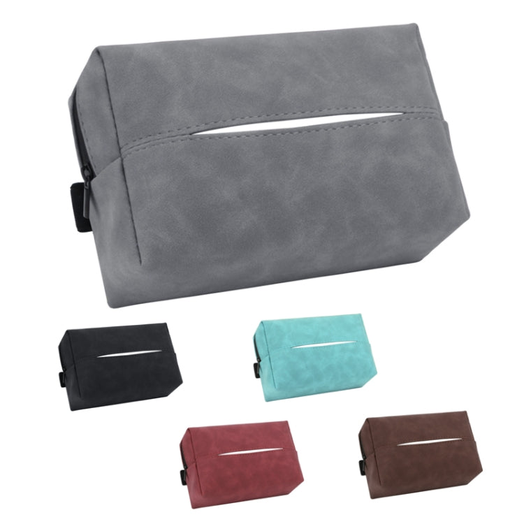 Car Armrest Box Tissue Box Car Sun Visor Seat Back Hanging Tissue Storage Bag(Black) - Tissue Boxes by PMC TechLife | Online Shopping South Africa | PMC TechLife | Buy Now Pay Later Mobicred
