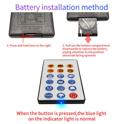 HI.GROOM Car LED Customized Pixel Emoji Lights Bluetooth Remote Control Interactive AI Screen, Style: With Remote Control - Car Monitor by HI.GROOM | Online Shopping South Africa | PMC Jewellery | Buy Now Pay Later Mobicred