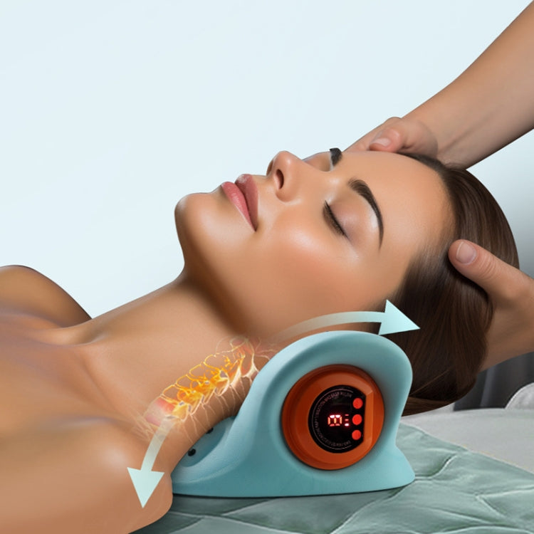 JJ-001 EMS Hot Compress Pulse Multifunctional Shoulder and Neck Massager(Blue) - free shipping - PMC TechLife - Order now!