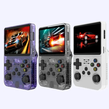 R36S Retro Handheld Game Console Linux System 3.5-Inch IPS Screen Portable Video Player 64G Black Transparent - Pocket Console by PMC Jewellery | Online Shopping South Africa | PMC Jewellery | Buy Now Pay Later Mobicred