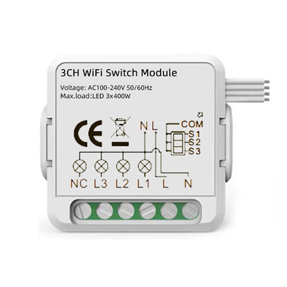 3CH WiFi Smart Switch Module For Alexa / Google Home / Tuya Smart Life APP - Smart Switch by PMC Jewellery | Online Shopping South Africa | PMC Jewellery | Buy Now Pay Later Mobicred