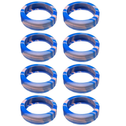 8pcs /Set Luggage Wheel Silicone Protective Cover Swivel Chair Wheel Sound Reducing Cover, Size: Large 5-7cm Wheels(Blue Mixed Pink) - Accessories by PMC Jewellery | Online Shopping South Africa | PMC Jewellery | Buy Now Pay Later Mobicred