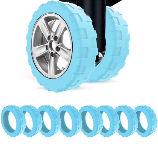 8pcs /Set Luggage Wheel Silicone Protective Cover Swivel Chair Wheel Sound Reducing Cover, Size: Small 4-5cm Wheels(4 Generation Luminous Blue) - Accessories by PMC Jewellery | Online Shopping South Africa | PMC Jewellery | Buy Now Pay Later Mobicred