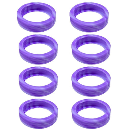 8pcs /Set Luggage Wheel Silicone Protective Cover Swivel Chair Wheel Sound Reducing Cover, Size: Small 4-5cm Wheels(Purple Mixed Blue) - Accessories by PMC Jewellery | Online Shopping South Africa | PMC Jewellery | Buy Now Pay Later Mobicred