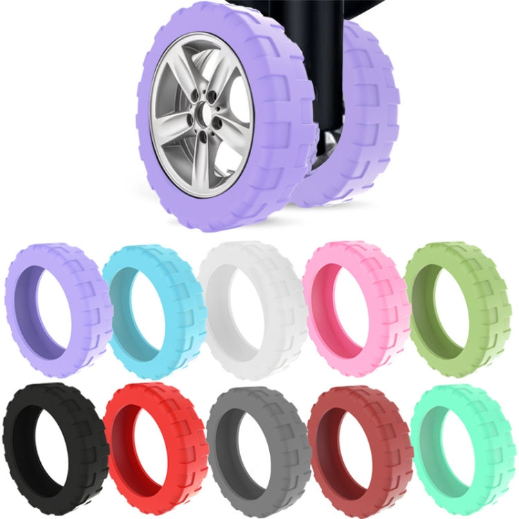 8pcs /Set Luggage Wheel Silicone Protective Cover Swivel Chair Wheel Sound Reducing Cover, Size: Large 5-7cm Wheels(4 Generation Black) - Accessories by PMC Jewellery | Online Shopping South Africa | PMC Jewellery | Buy Now Pay Later Mobicred