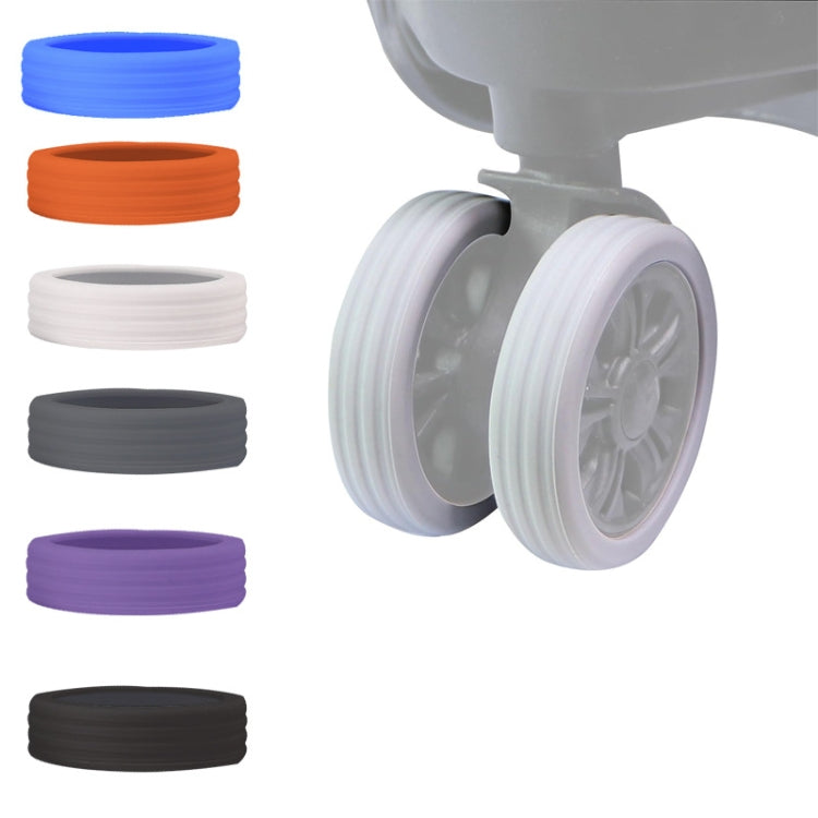 8pcs /Set Luggage Wheel Silicone Protective Cover Swivel Chair Wheel Sound Reducing Cover, Size: Large 5-7cm Wheels(Purple Mixed Blue) - Accessories by PMC Jewellery | Online Shopping South Africa | PMC Jewellery | Buy Now Pay Later Mobicred