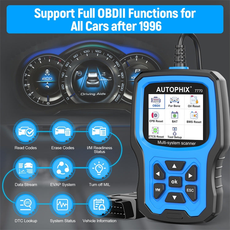 AUTOPHIX 7770 For Mercedes Benz Car Full System OBDII Diagnostic Tool Maintenance Tester - Code Readers & Scan Tools by AUTOPHIX | Online Shopping South Africa | PMC Jewellery | Buy Now Pay Later Mobicred