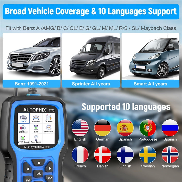 AUTOPHIX 7770 For Mercedes Benz Car Full System OBDII Diagnostic Tool Maintenance Tester - Code Readers & Scan Tools by AUTOPHIX | Online Shopping South Africa | PMC Jewellery | Buy Now Pay Later Mobicred