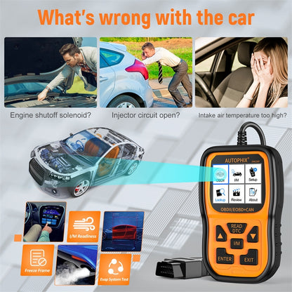 AUTOPHIX OM126P OBD2 Automotive Scanner Car Engine Diagnosis Tool - Code Readers & Scan Tools by AUTOPHIX | Online Shopping South Africa | PMC Jewellery | Buy Now Pay Later Mobicred