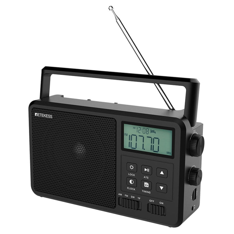 Retekess TR638 LCD Digital Display Full-Band Bluetooth FM Radio Support External Antenna(US Plug) - Radio Player by Retekess | Online Shopping South Africa | PMC Jewellery | Buy Now Pay Later Mobicred