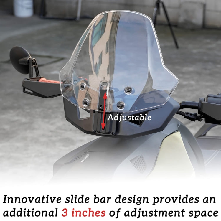 For Can-Am Ryker 600/Ryker 900 Adjustable Front Windshield(Transparent) - Replacement Parts by PMC TechLife | Online Shopping South Africa | PMC TechLife | Buy Now Pay Later Mobicred