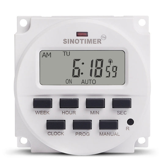 SINOTIMER TM618SH  1 Second Interval Digital LCD Timer Switch Programmable Time Relay 220V - Switch by SINOTIMER | Online Shopping South Africa | PMC Jewellery | Buy Now Pay Later Mobicred