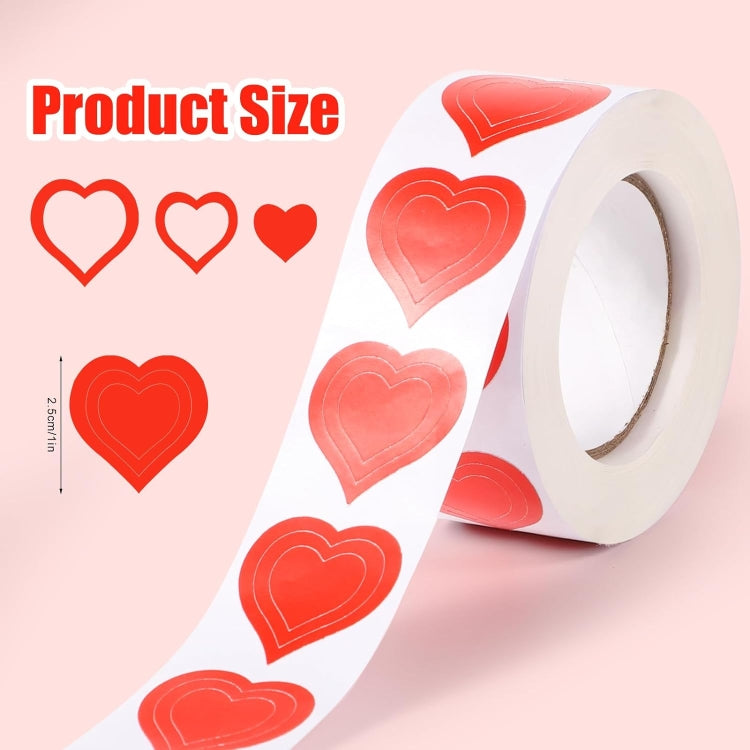 500pcs /Roll Red Heart Tanning Sunbathing Stickers Self Adhesive Body Stickers - Sticker & Tags by PMC TechLife | Online Shopping South Africa | PMC TechLife | Buy Now Pay Later Mobicred