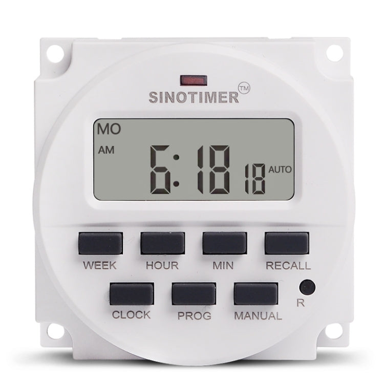 SINOTIMER TM618N-2 220V 7 Days Weekly Programmable Digital Electronic Timer Switch - Switch by SINOTIMER | Online Shopping South Africa | PMC Jewellery | Buy Now Pay Later Mobicred