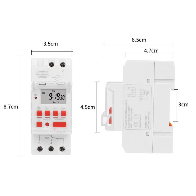 SINOTIMER TM919B-3 24V 30A Programmable Digital Timer Switch Automatic Cycle Timing Controller - Switch by SINOTIMER | Online Shopping South Africa | PMC Jewellery | Buy Now Pay Later Mobicred