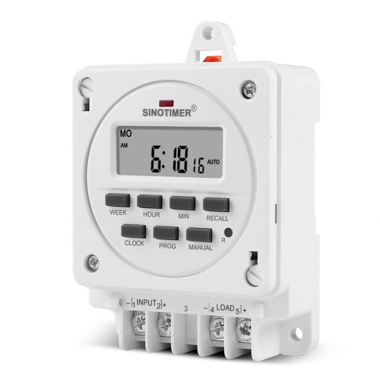 SINOTIMER TM618E -2 220V Smart Digital 7 Days Programmable Timer Switch 16A Controller With Mounting Base - Switch by SINOTIMER | Online Shopping South Africa | PMC TechLife | Buy Now Pay Later Mobicred