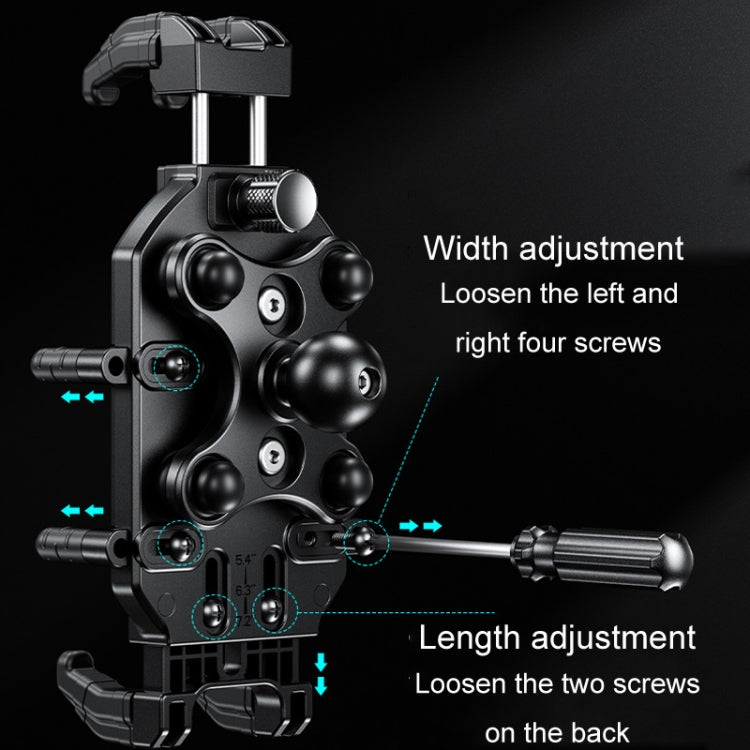 Kewig Motorcycle Octopus Holder Anti-Theft Motorcycle Cell Phone Mounts, Model: M26-C1 - free shipping - PMC TechLife - Order now!