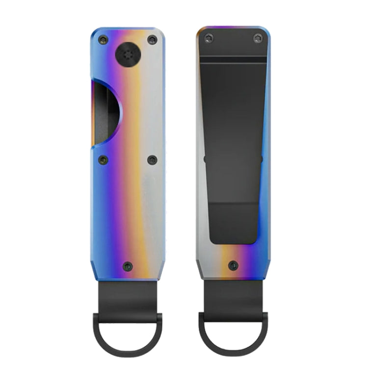 Compact Key Organizer Metal Key Chain Can Hold 2-6 Keys Blue Forged Carbon - free shipping - PMC TechLife - Order now!