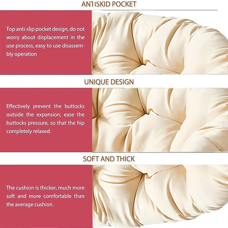 130x130cm Multifunctional Round Thickened Soft Hammock Cradle Cushion(Coffee) - free shipping - PMc TechLife - Order now!