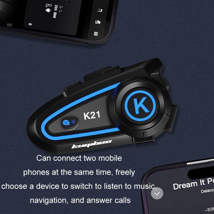 KUQIBAO Motorcycle Helmet Long-lasting Waterproof Bluetooth-compatible Headset with Light(Soft Microphone) - free shipping - PMC TechLife - Order now!