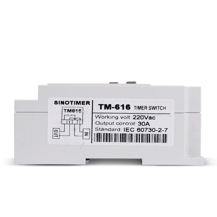 SINOTIMER TM616W-4 12V 30A Weekly Programmable Digital Timer Switch Relay Control - Switch by SINOTIMER | Online Shopping South Africa | PMC Jewellery | Buy Now Pay Later Mobicred