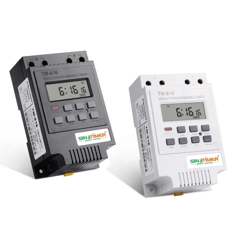 SINOTIMER TM616W-2 220V 30A Weekly Programmable Digital Timer Switch Relay Control - Switch by SINOTIMER | Online Shopping South Africa | PMC Jewellery | Buy Now Pay Later Mobicred