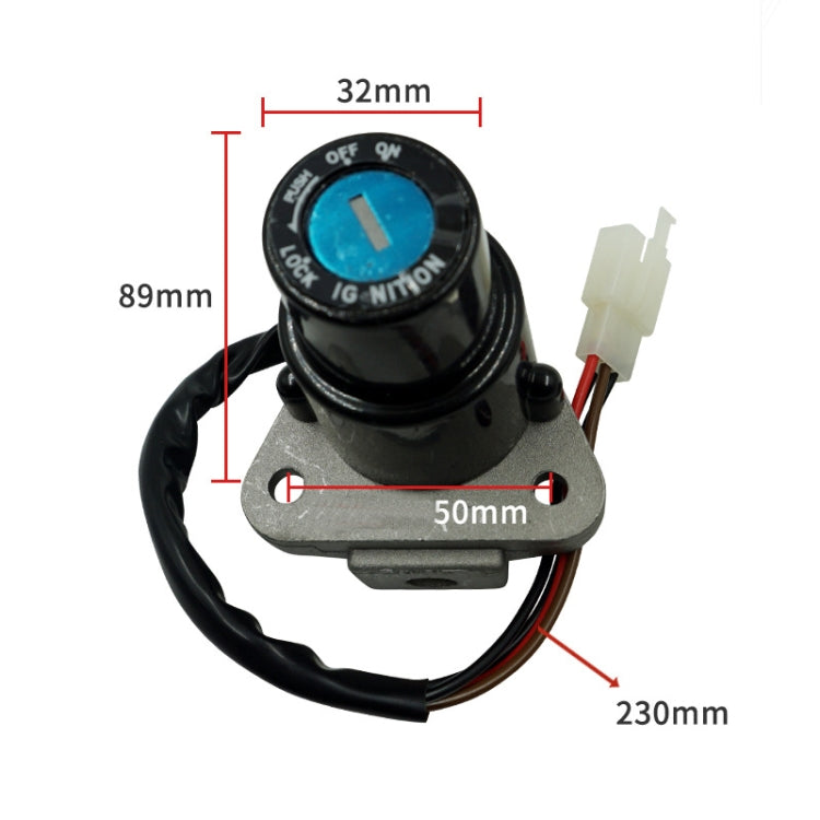 For Yamaha DT125R/TZR125/FZR400 Ignition Switch Starter Lock(DMS-SRZ) - Theft Protection by PMC TechLife | Online Shopping South Africa | PMC TechLife | Buy Now Pay Later Mobicred